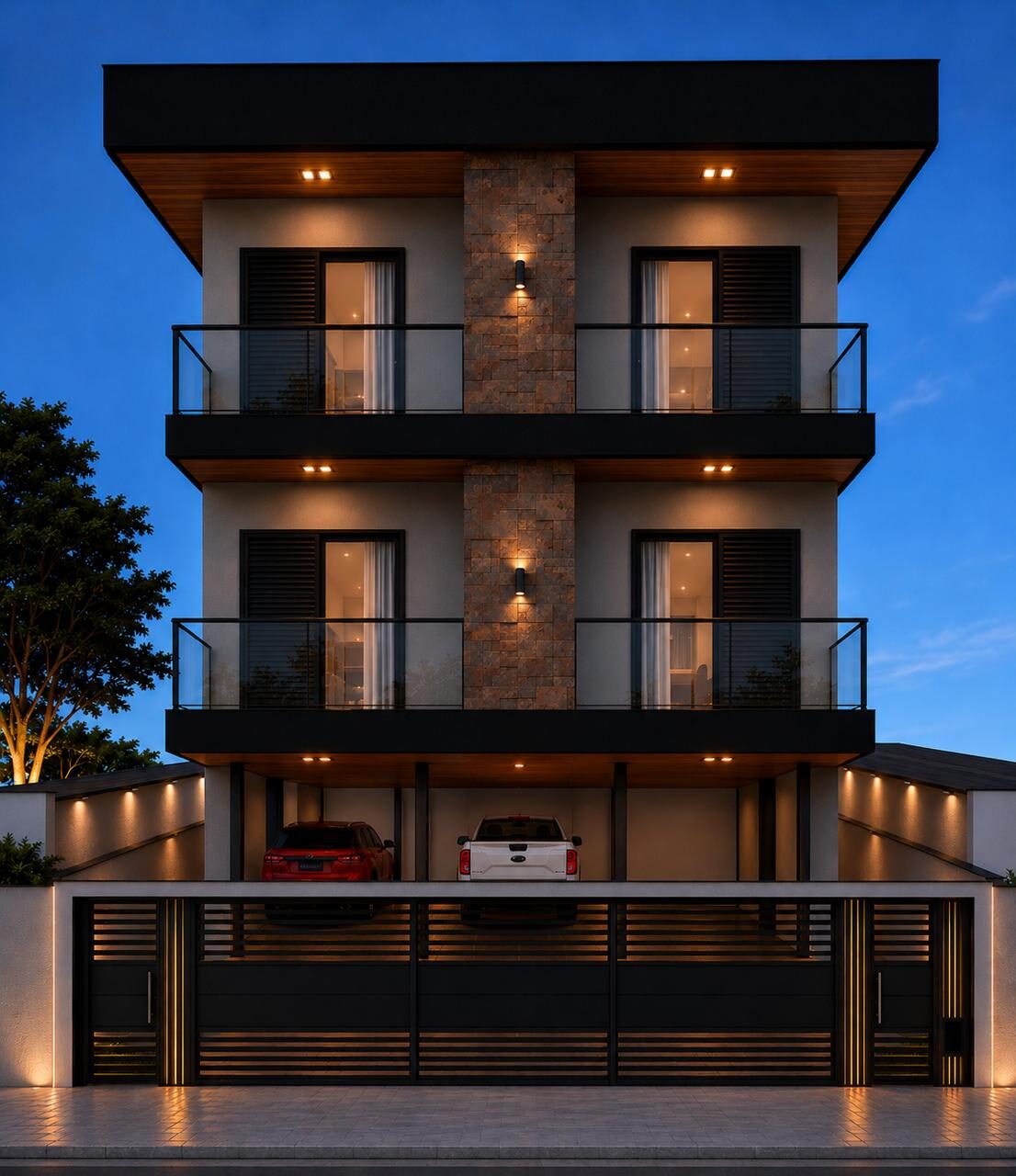 Obra do Residencial Maria Nice dos Santos em andamento